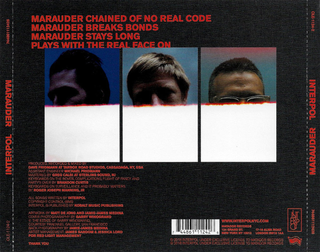 Interpol – Marauder Music CD