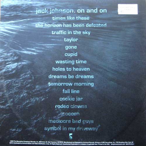 Jack Johnson – On and On (LP Vinyl) Vinyl Record