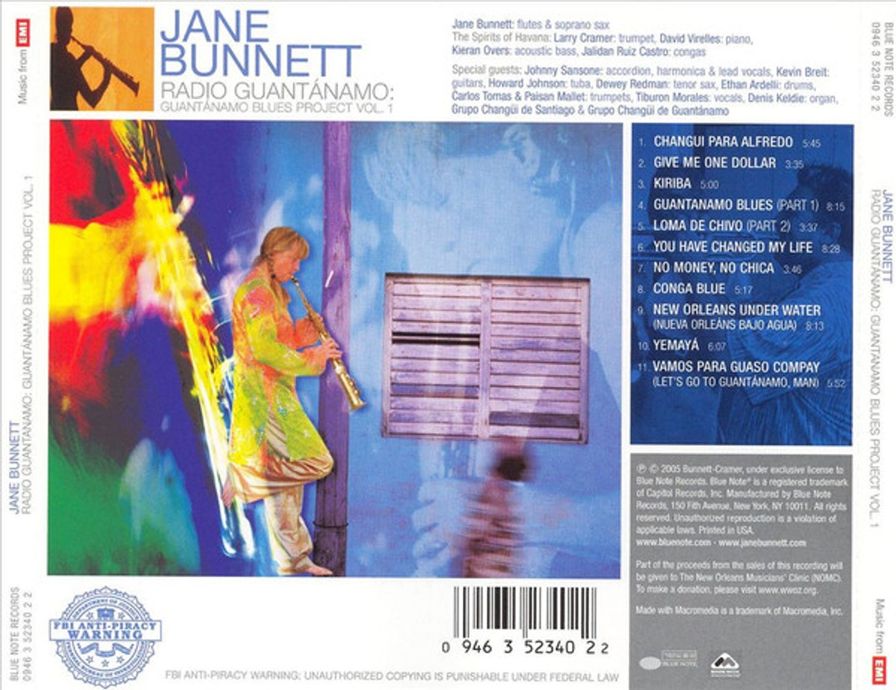 Jane Bunnett and Maqueque – Radio Guantanamo: Guantanamo Blues Project, Vol. 1 Music CD
