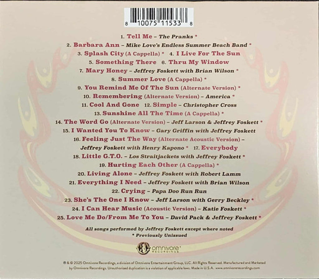 Something There - Remembering Jeffrey Foskett Music CD