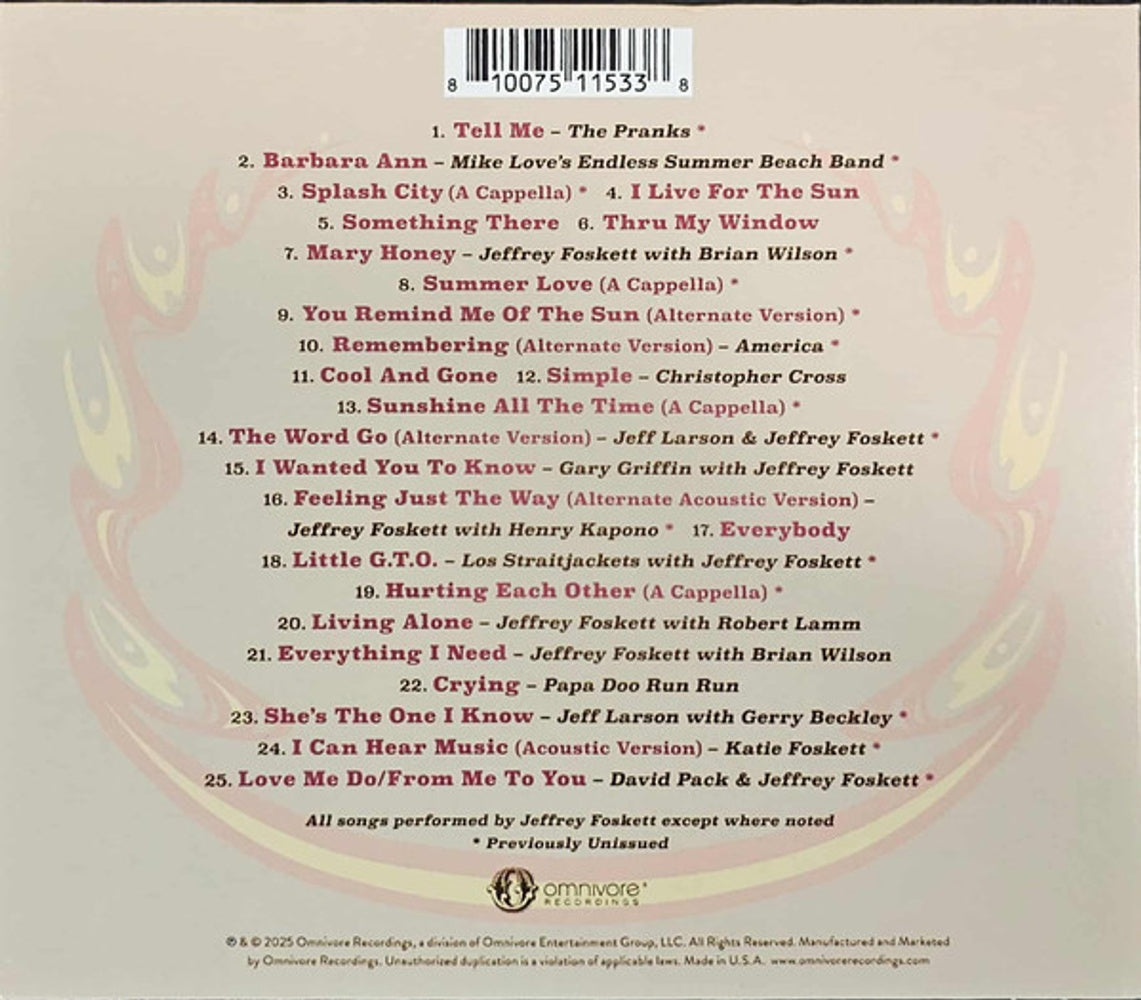 Something There - Remembering Jeffrey Foskett Music CD