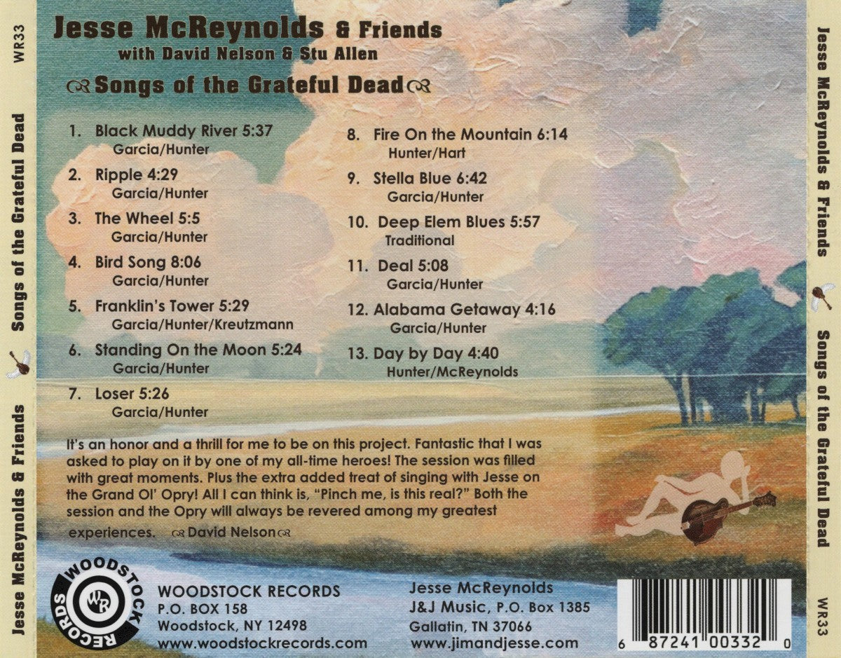 Jesse McReynolds & Friends – Songs of the Grateful Dead Music CD