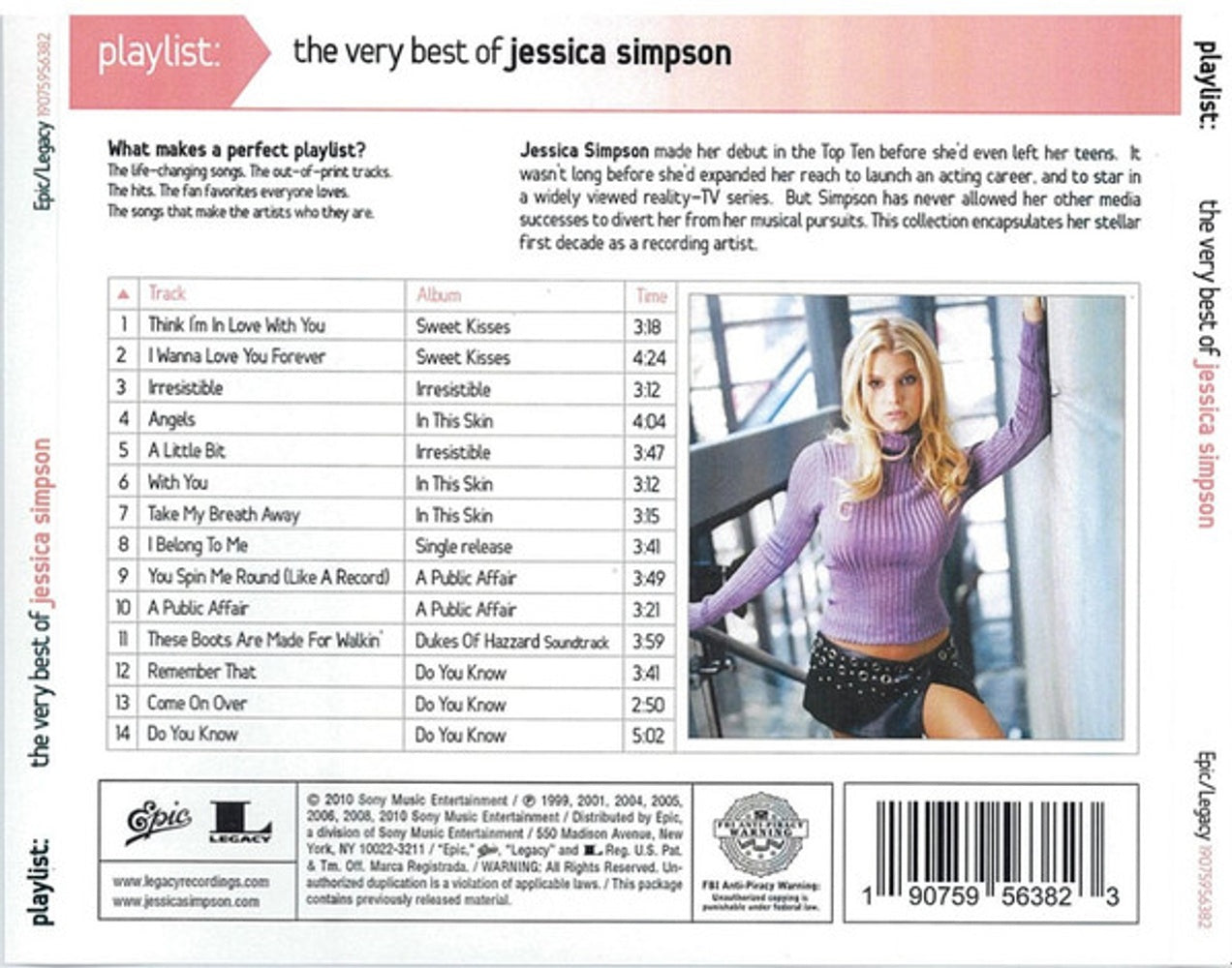Jessica Simpson – Playlist: The Very Best Of Jessica Simpson Music CD