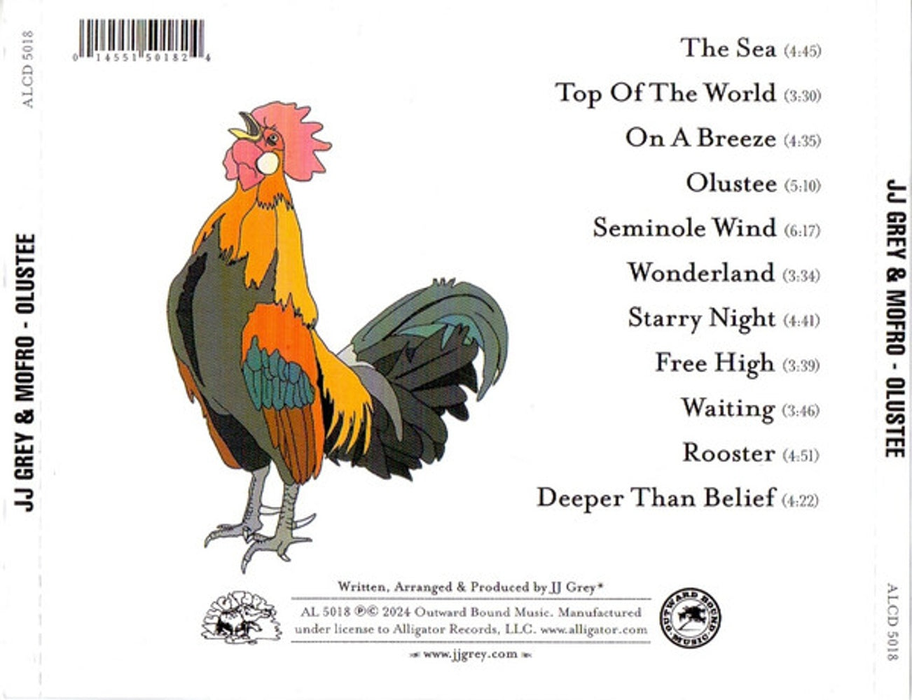 JJ Grey & Mofro – Olustee Music CD
