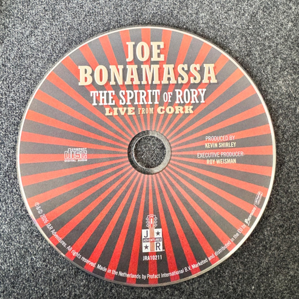 Joe Bonamassa – The Spirit Of Rory Live From Cork Music CD