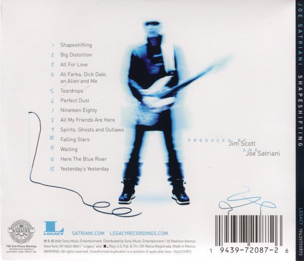 Joe Satriani – SHAPESHIFTING Music CD