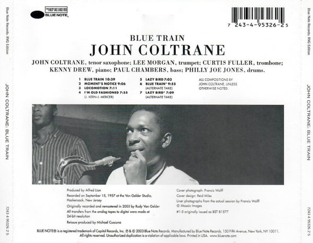 John Coltrane – Blue Train Music CD