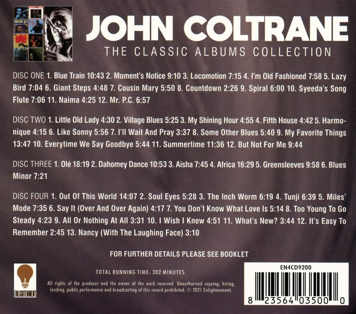 John Coltrane – Classic Albums Collection (4-CD) Music CD