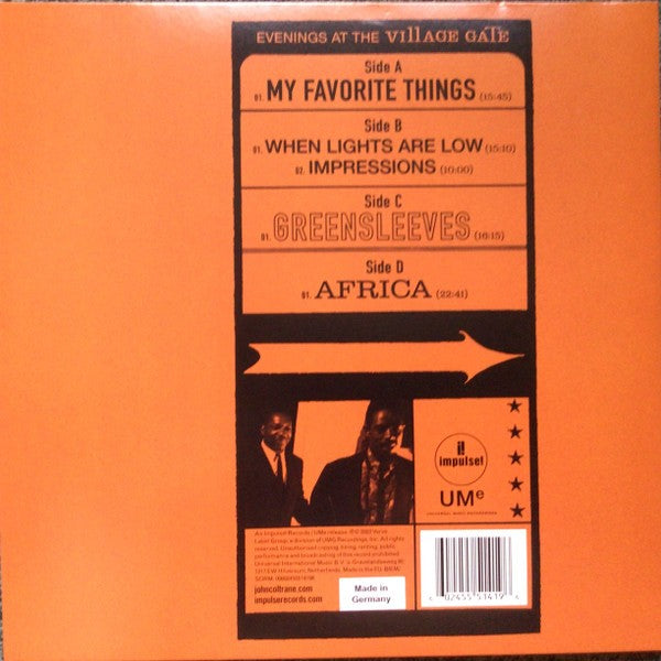 John Coltrane – Evenings At The Village Gate: John Coltrane With Eric Dolphy (LP Vinyl) Vinyl Record