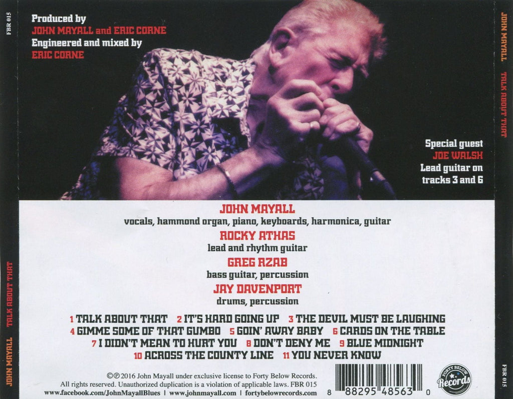 John Mayall – Talk About That Music CD