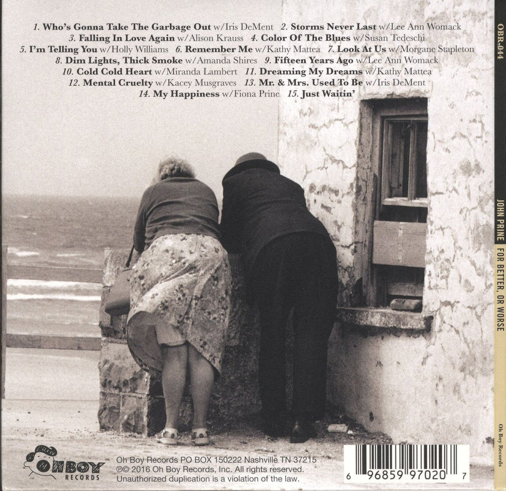 John Prine – For Better, Or Worse Music CD