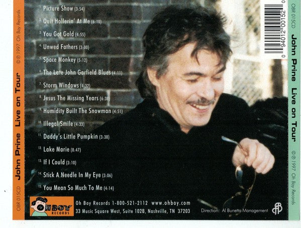 John Prine – Live on Tour Music CD