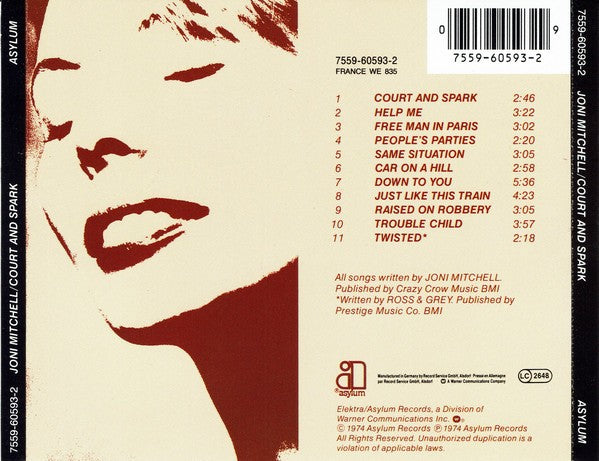Joni Mitchell – Court & Spark Music CD