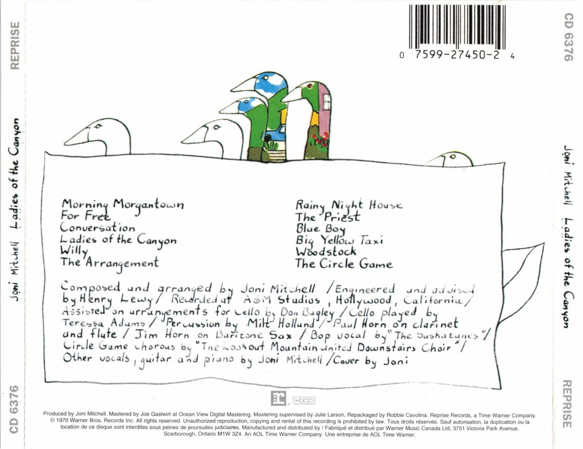 Joni Mitchell – Ladies of the Canyon Music CD