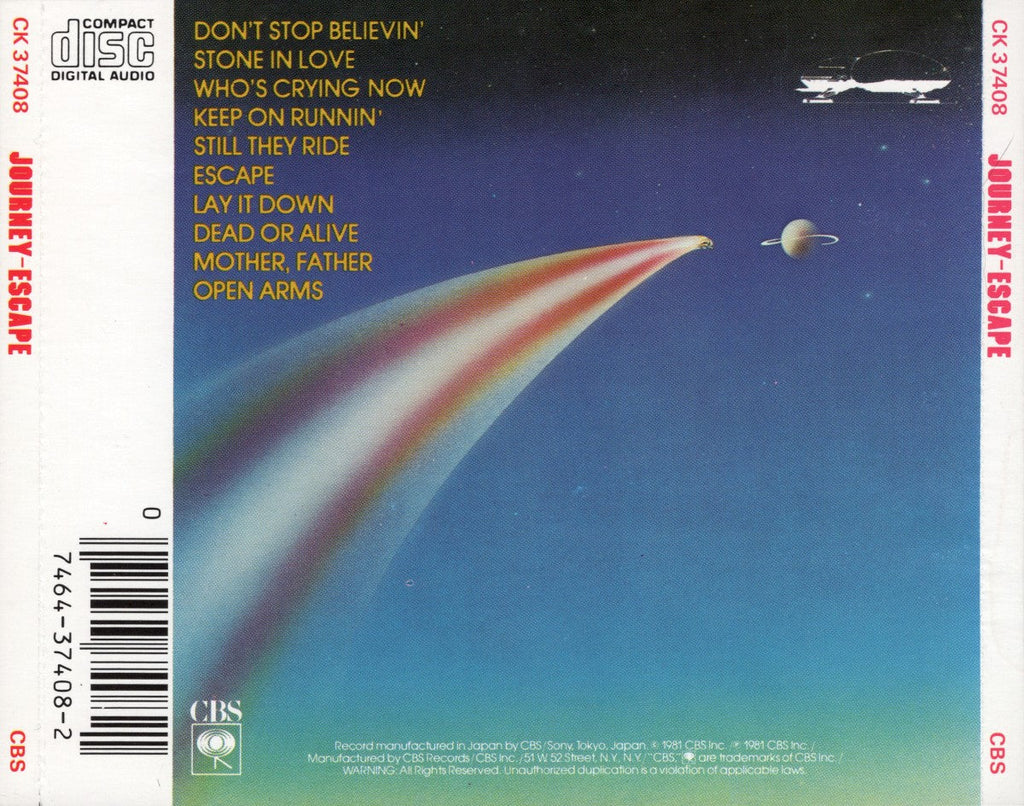 Journey – Escape (LP Vinyl) Vinyl Record