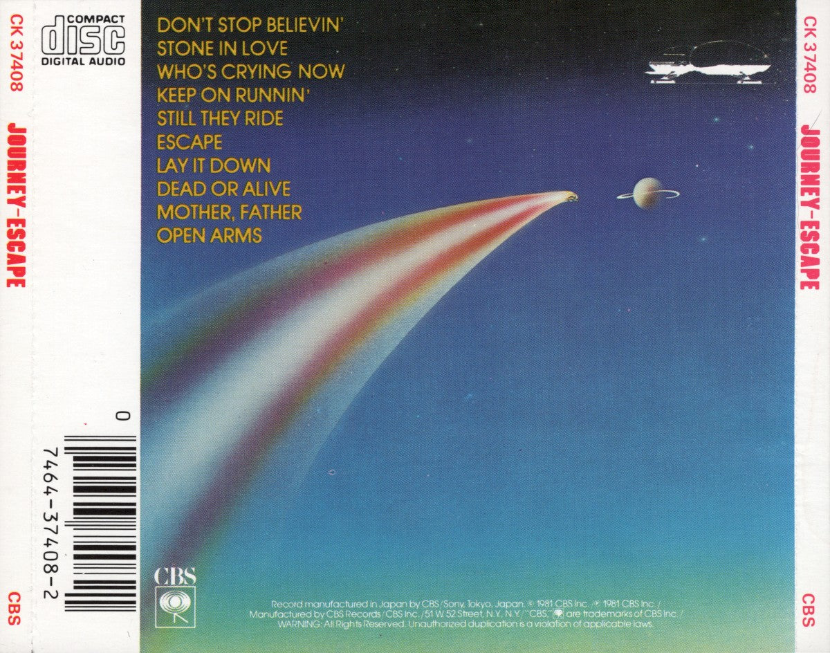 Journey – Escape (LP Vinyl) Vinyl Record