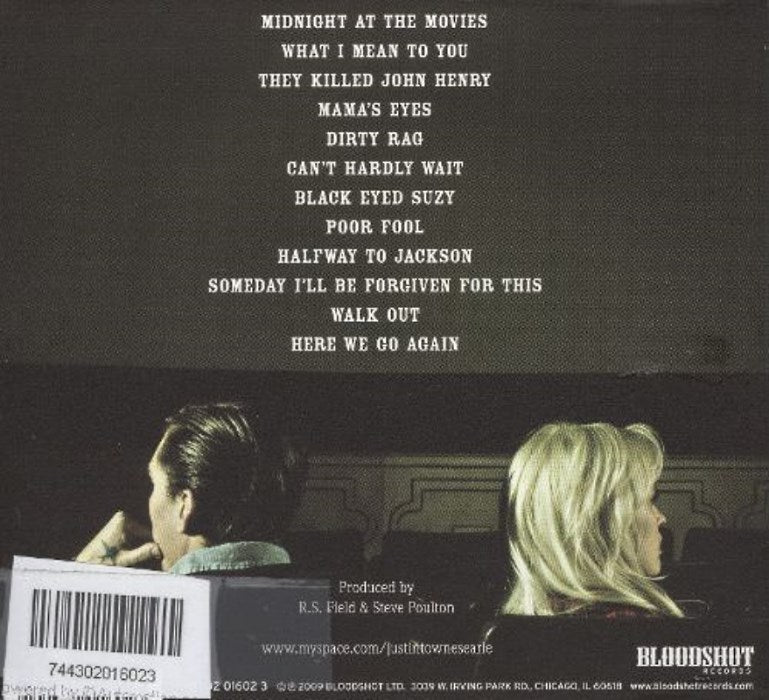 Justin Townes Earle – Midnight at the Movies Music CD