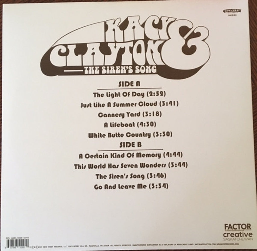 Kacy & Clayton – The Siren's Song (LP Vinyl) Vinyl Record