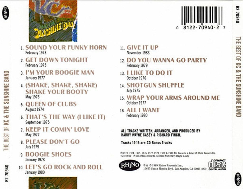 Kc & The Sunshine Band – Best of Music CD