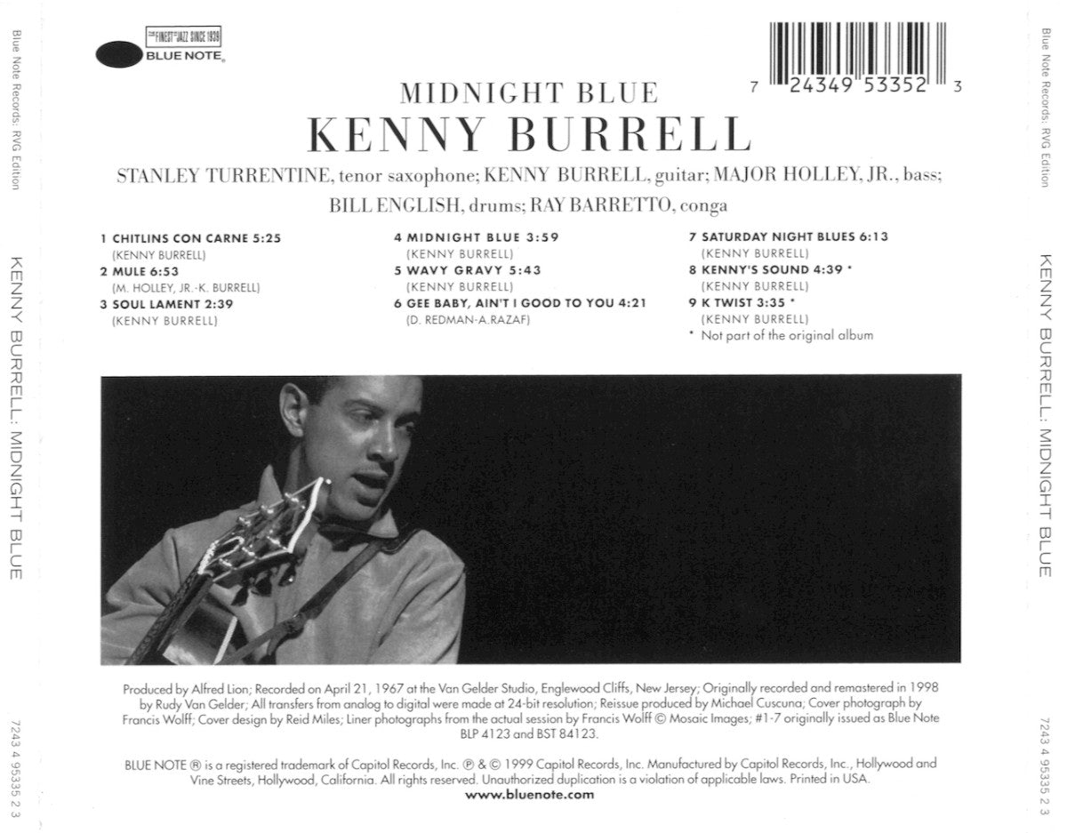 Kenny Burrell – Midnight Blue Music CD