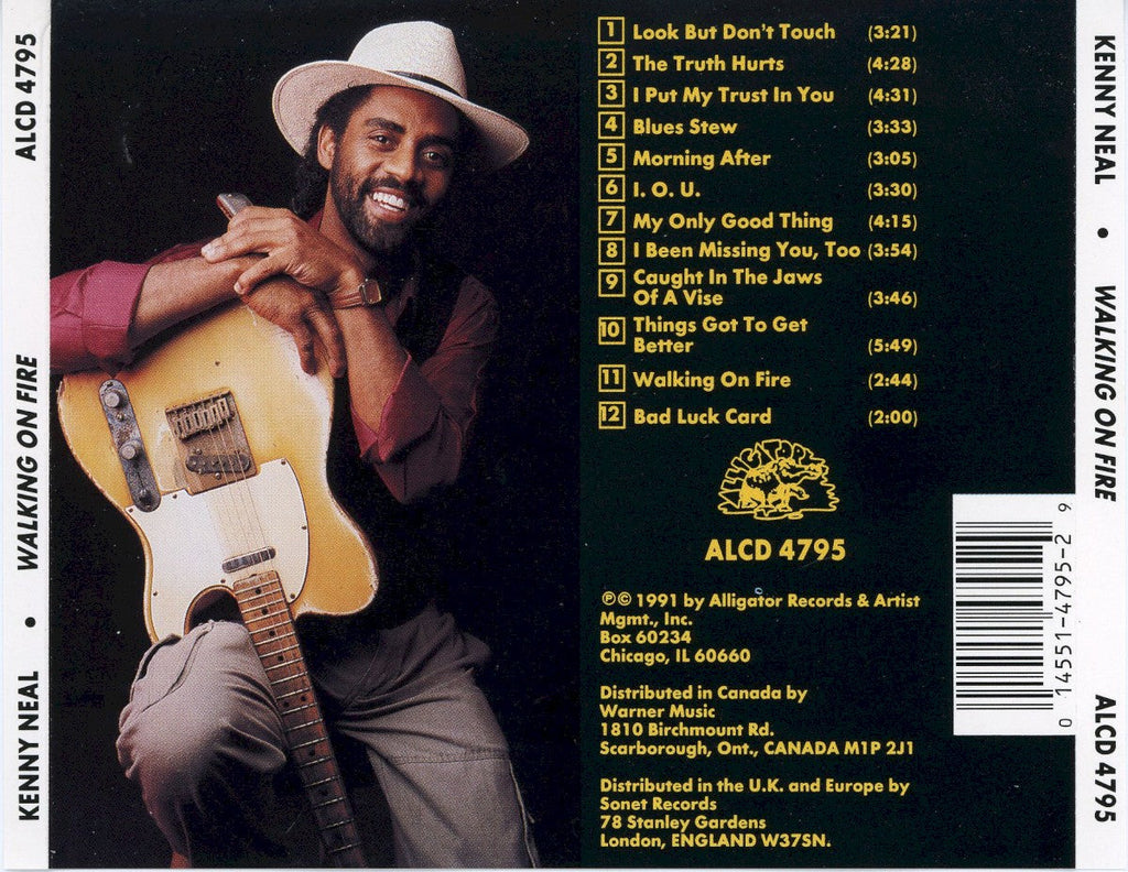 Kenny Neal – Walking on Fire Music CD