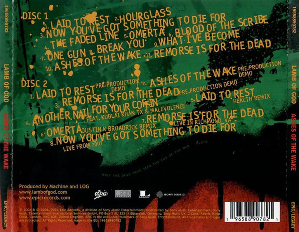 Lamb Of God – Ashes Of The Wake (2-CD) Music CD