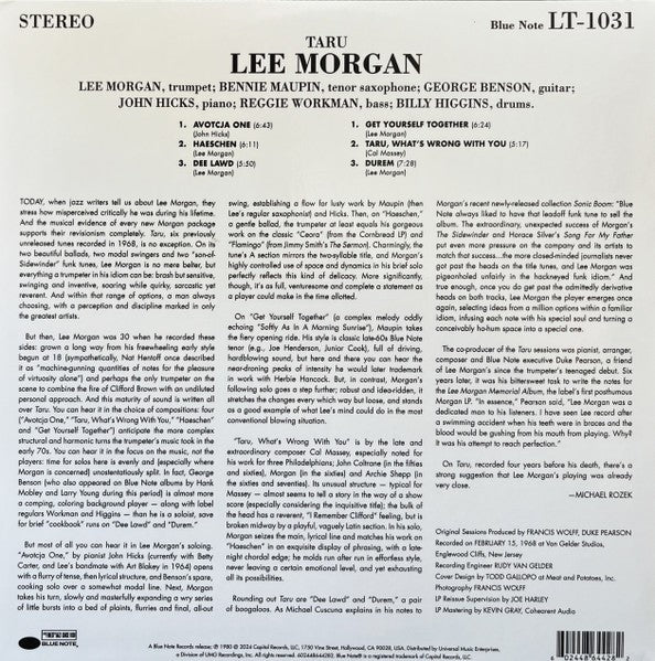 Lee Morgan – Taru (LP Vinyl) Vinyl Record