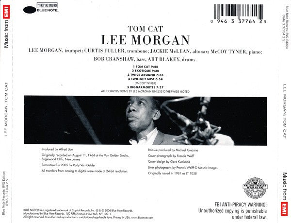 Lee Morgan – Tom Cat Music CD