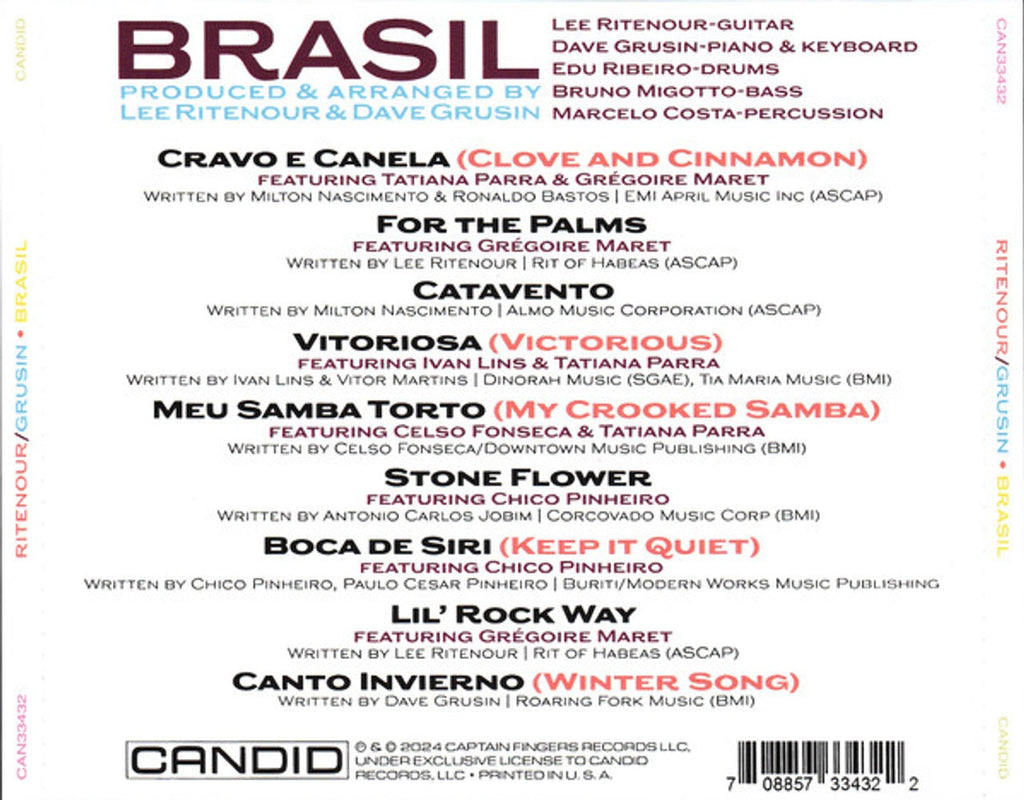 Lee Ritenour & Dave Grusin – Brasil Music CD
