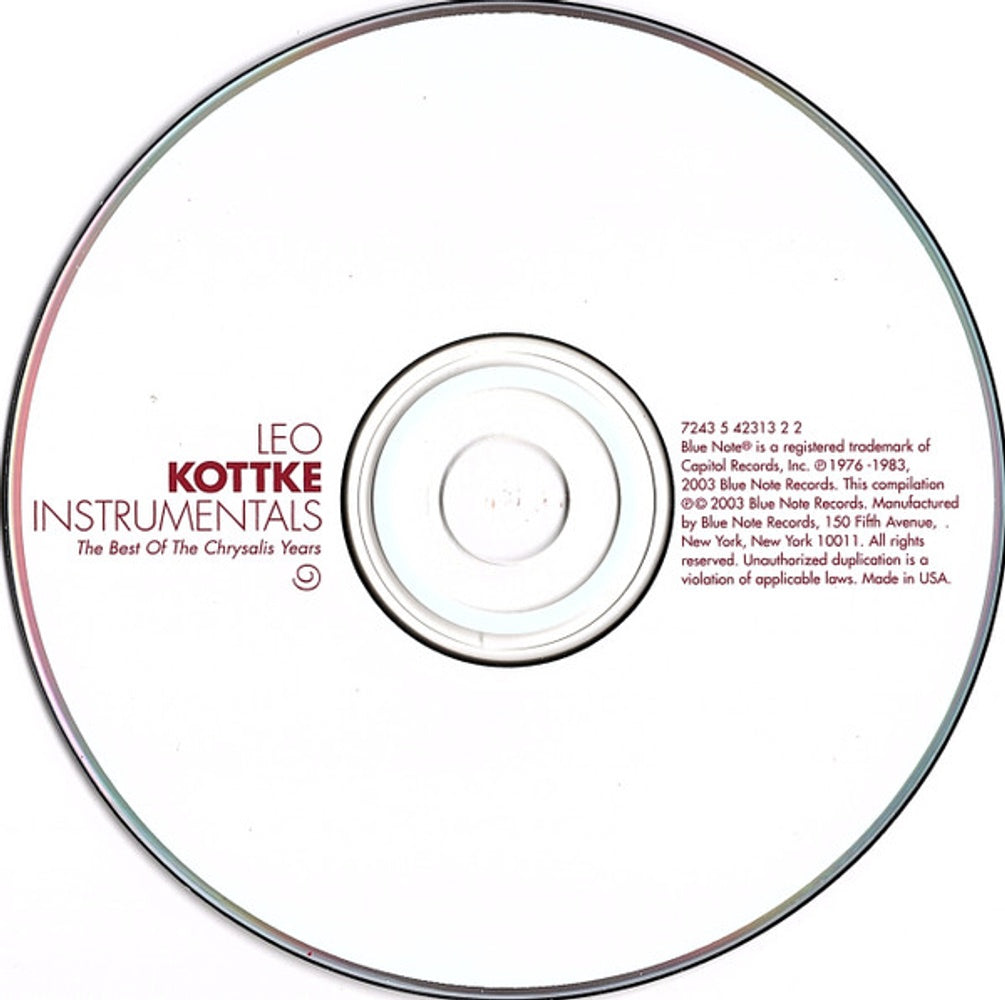 Leo Kottke – The Best Of The Chrysalis Years Music CD