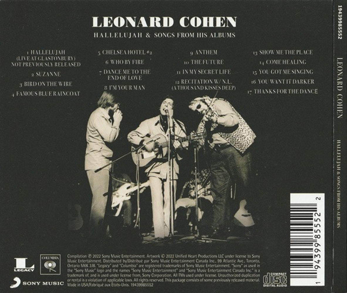 Leonard Cohen – Hallelujah & Songs From His Albums Music CD