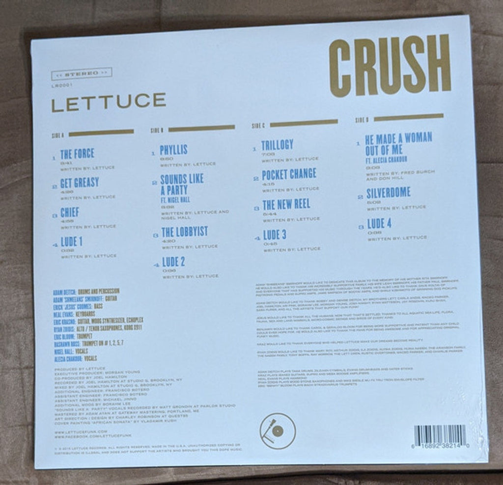 Lettuce – Crush (2-LP Vinyl) Vinyl Record