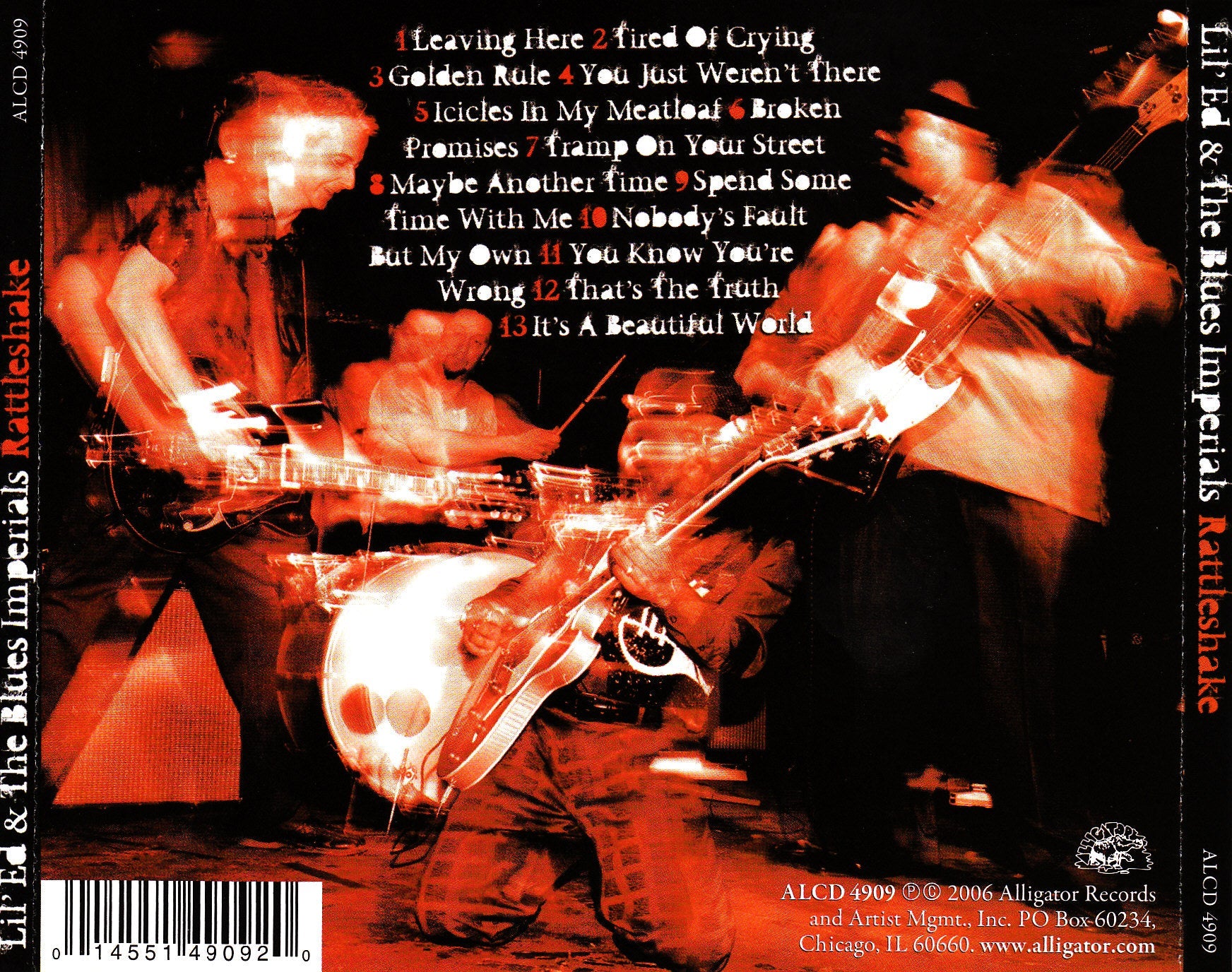 Lil' Ed & The Blues Imperials – Rattleshake Music CD