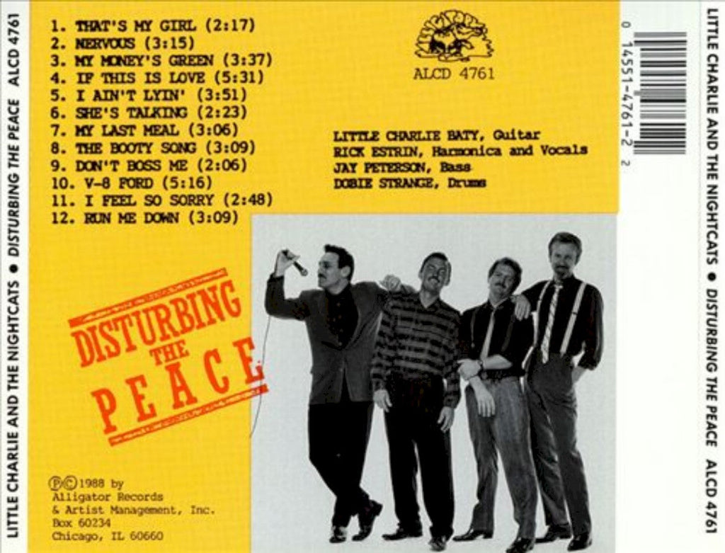 Little Charlie & Nightcats – Disturbing the Peace Music CD