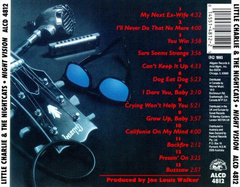 Little Charlie & Nightcats – Night Vision Music CD