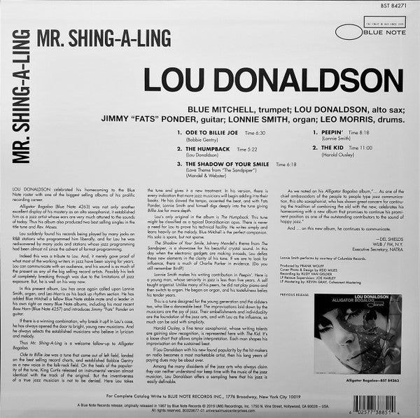 Lou Donaldson – Mr Shing-A-Ling (LP Vinyl) Vinyl Record