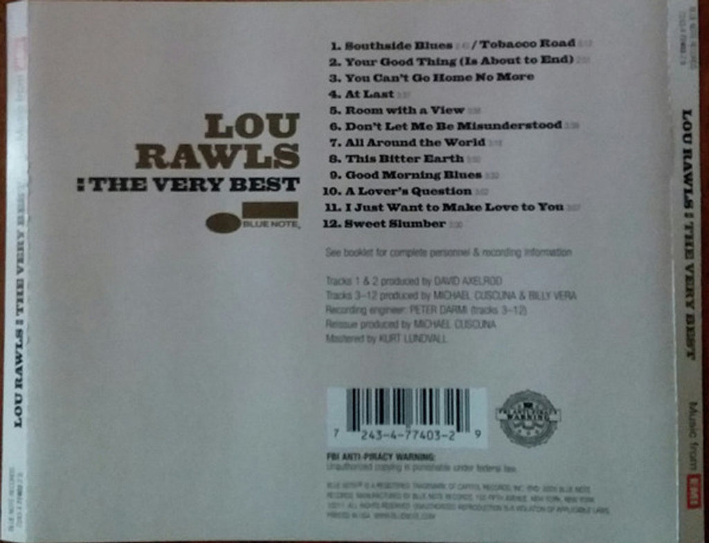 Lou Rawls – The Very Best Music CD