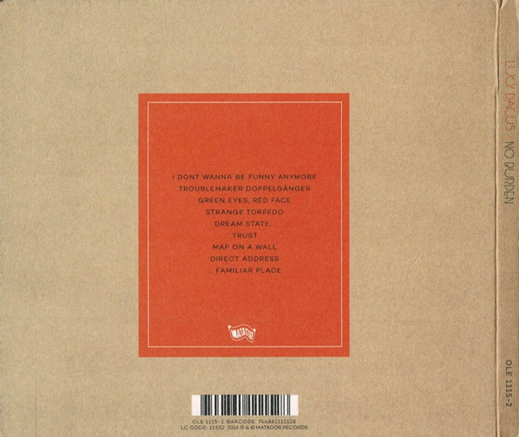 Lucy Dacus – No Burden Music CD