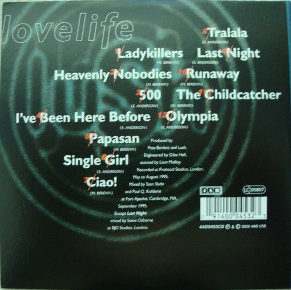 Lush – Lovelife Music CD