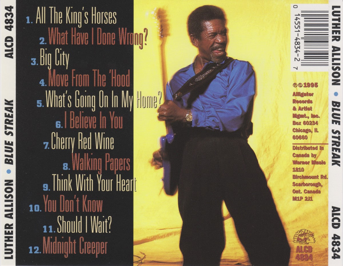 Luther Allison – Blue Streak Music CD