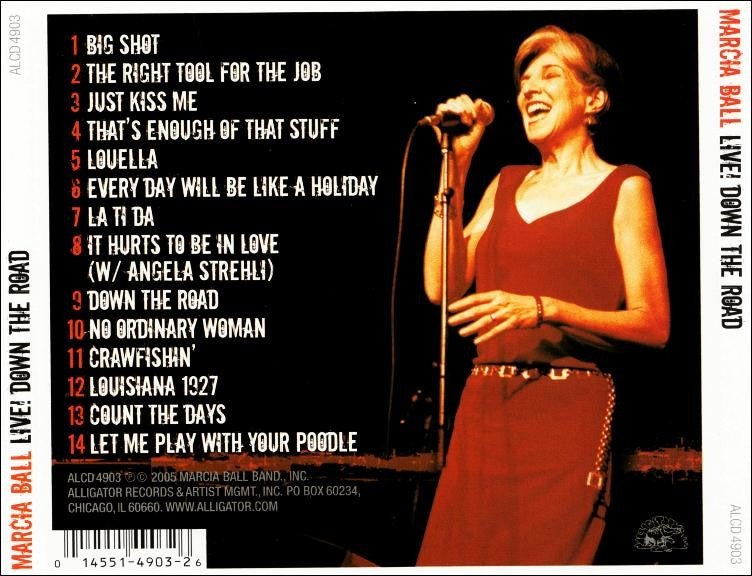 Marcia Ball – Live Down the Road Music CD