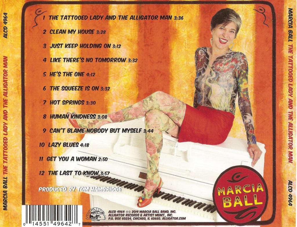 Marcia Ball – The Tattooed Lady & The Alligator Man Music CD