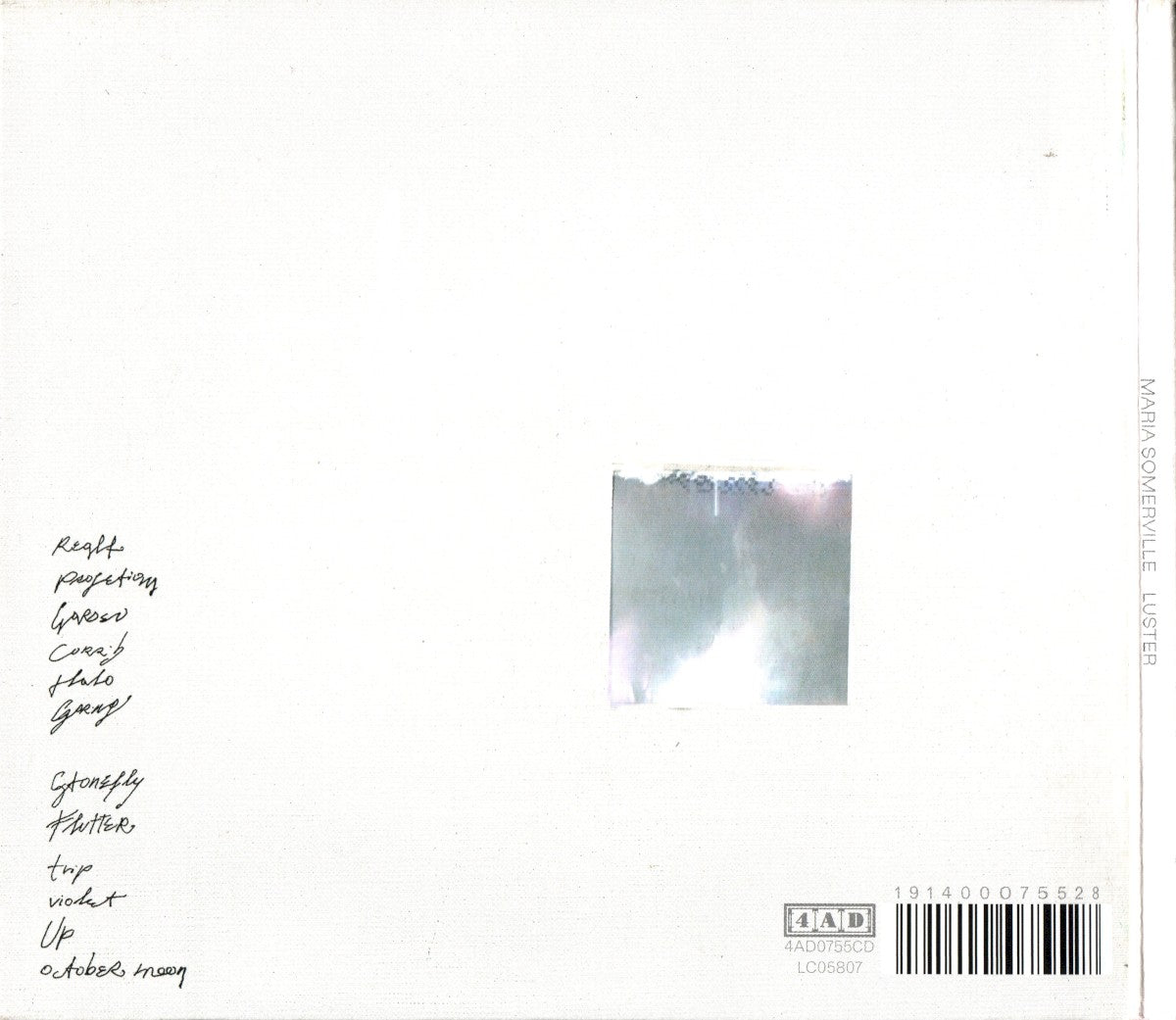 Maria Somerville – Luster Music CD