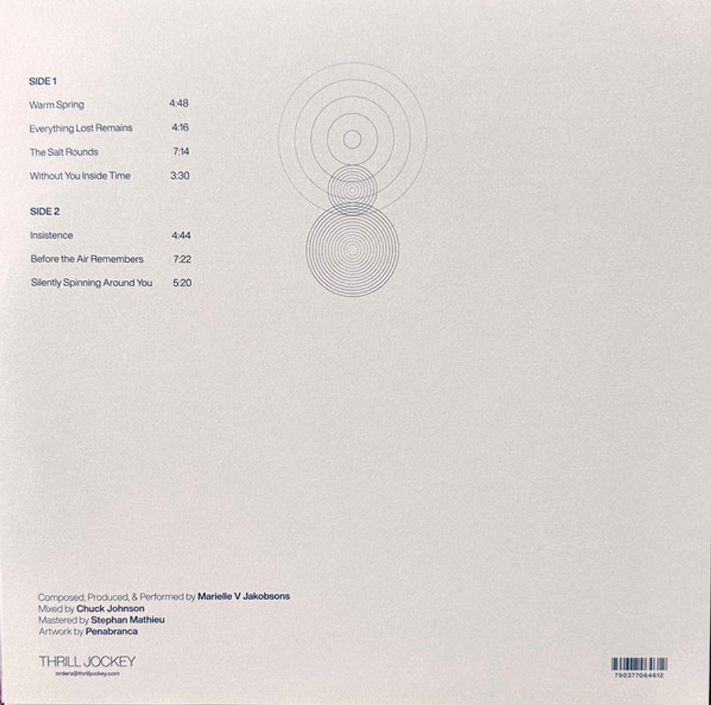 Marielle V Jakobsons – The Patterns Lost To Air (LP Vinyl) Vinyl Record