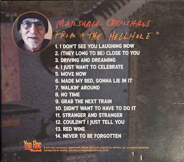 Marshall Crenshaw – From The Hellhole Music CD