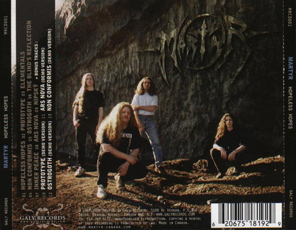Martyr – Hopeless Hopes Music CD