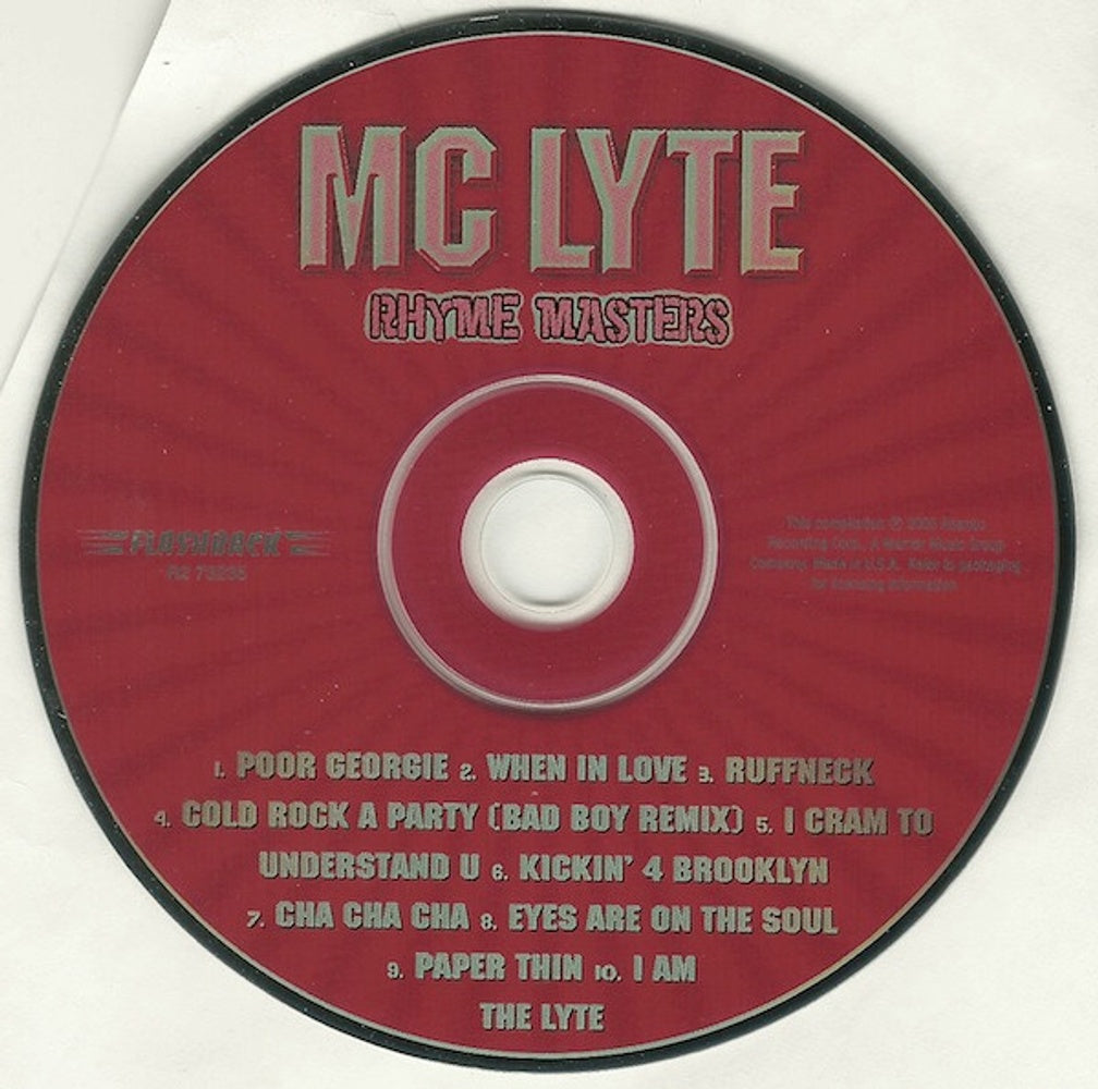 MC Lyte – Rhyme Masters Music CD