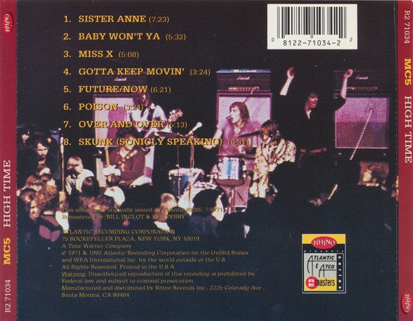 MC5 – High Time Music CD