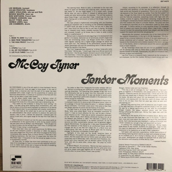 McCoy Tyner – Tender Moments (LP Vinyl) Vinyl Record