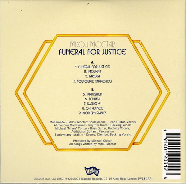 Mdou Moctar – Funeral For Justice Music CD